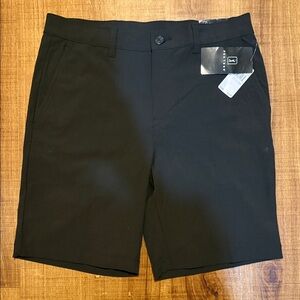 PGA Tour Men's Classic Black Flat Front Shorts